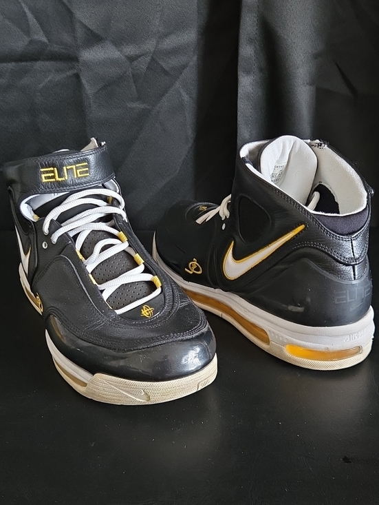 Nike Other - Rare Nike Air Max Elite Men’s High-Top Athletic Shoes - Black/White/Gold